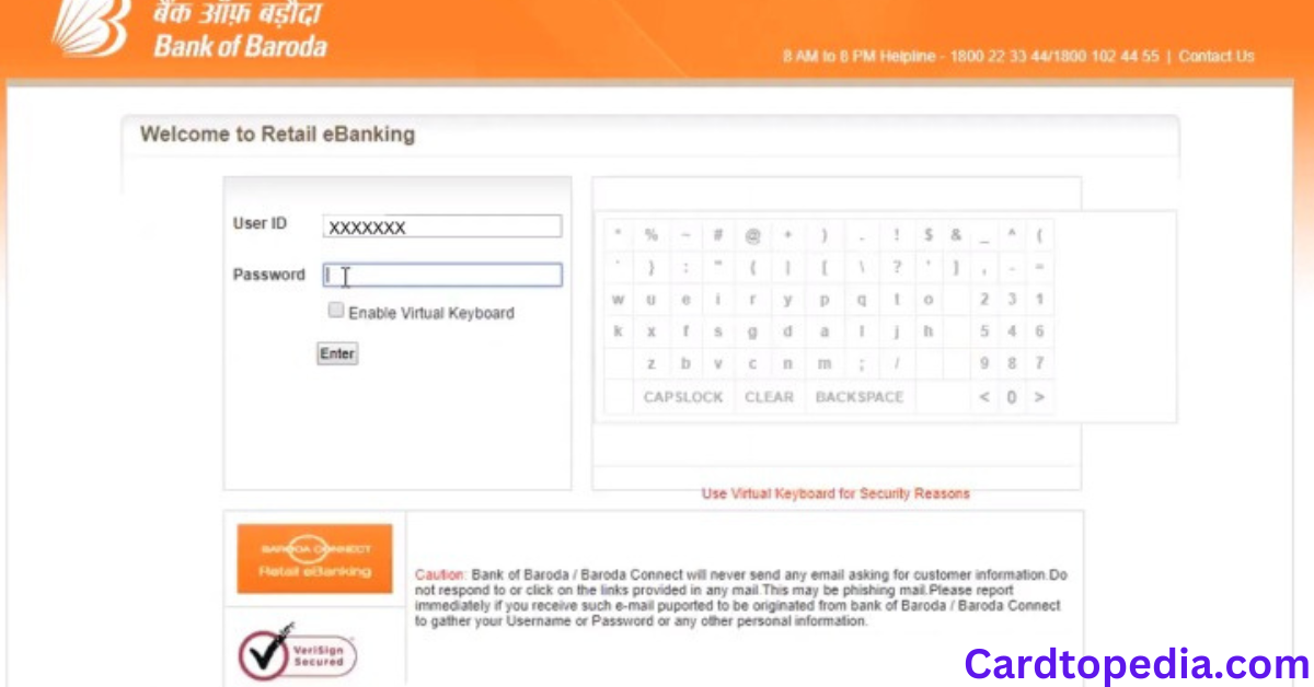 How To Get User Id Of Bank Of Baroda